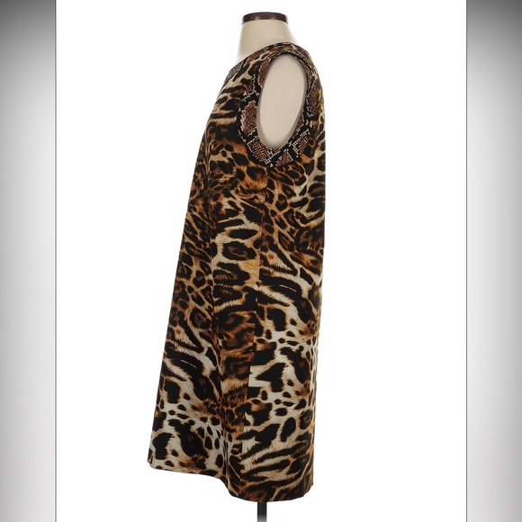 Boutique Moschino Animal Print Mini Dress Size US 10 - Picture 8 of 13